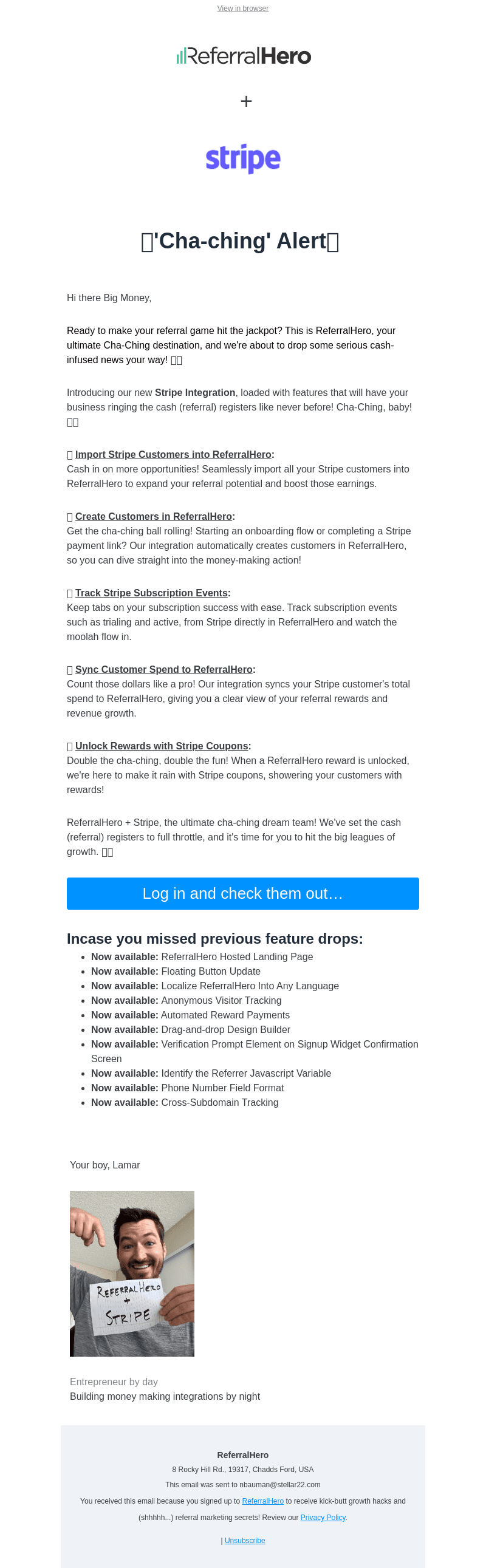 ReferralHero + Stripe