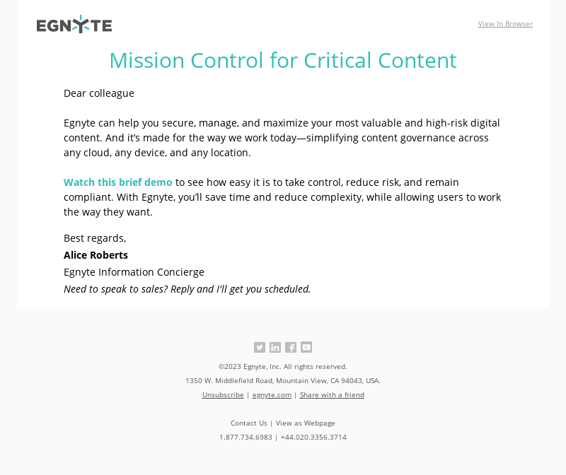 Secure, manage, and maximize your content with Egnyte