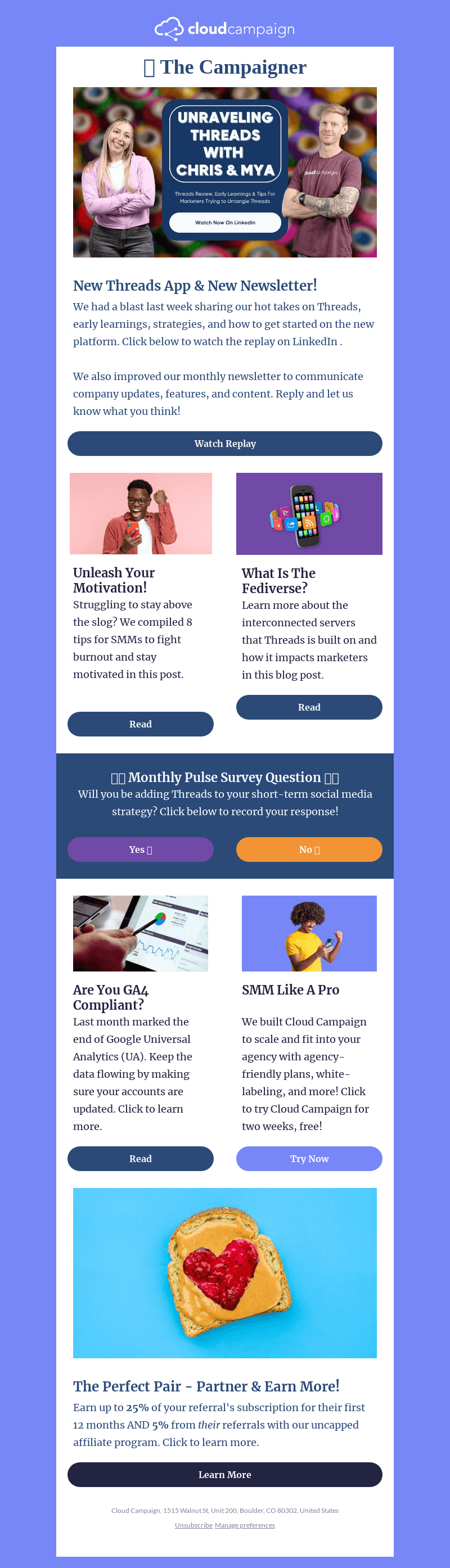 Introducing The Campaigner - your monthly roundup from Cloud Campaign