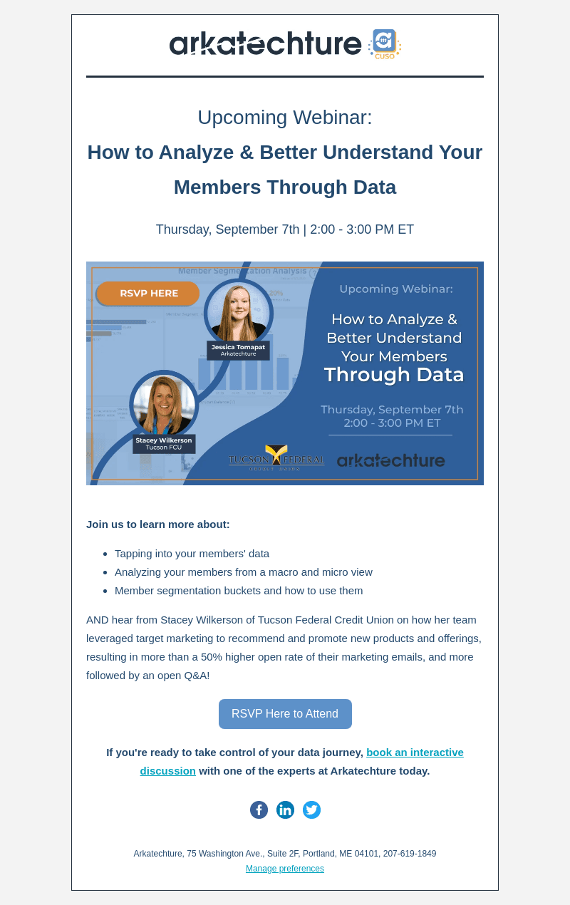 Webinar: How to Analyze and Better Understand Your Members Through Data