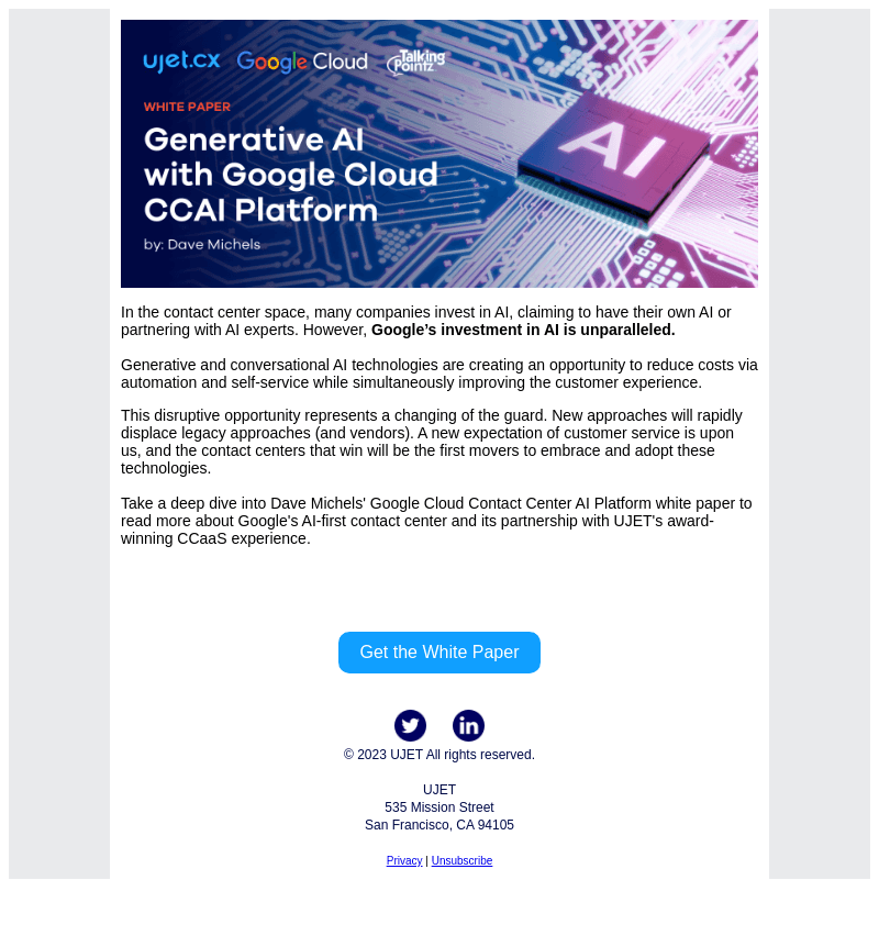 Generative AI With Google Cloud CCAI Platform