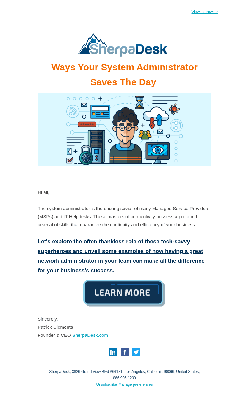 Ways Your System Administrator Saves The Day