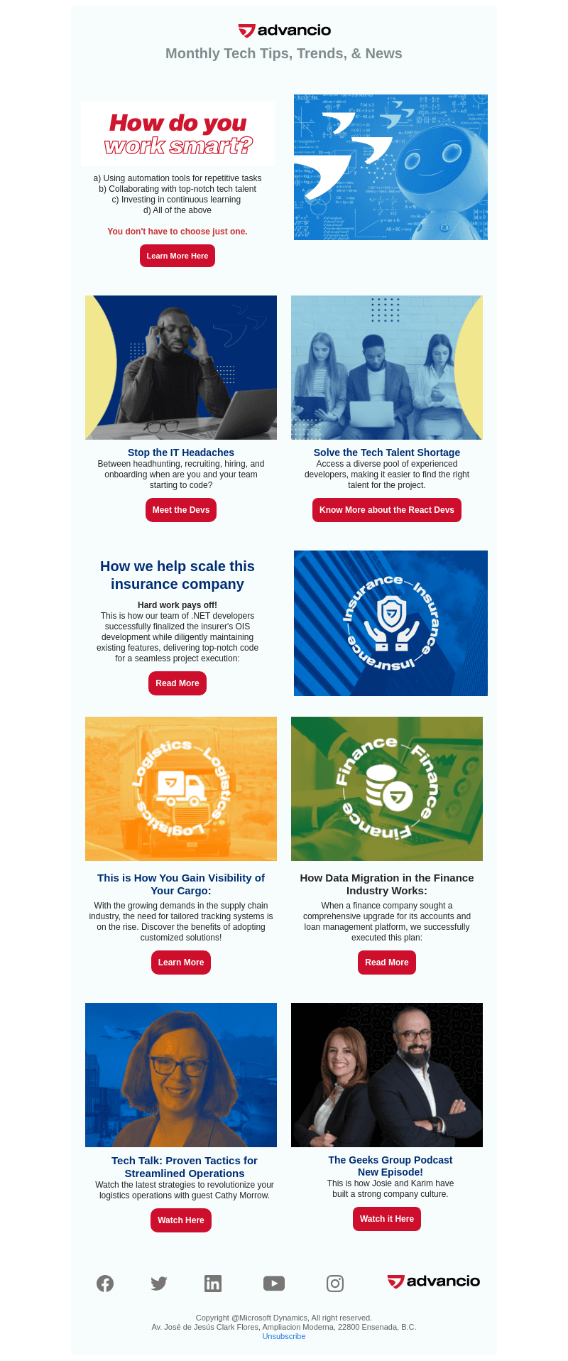 Advancio, Inc. email from Fri, Aug 4, 2023