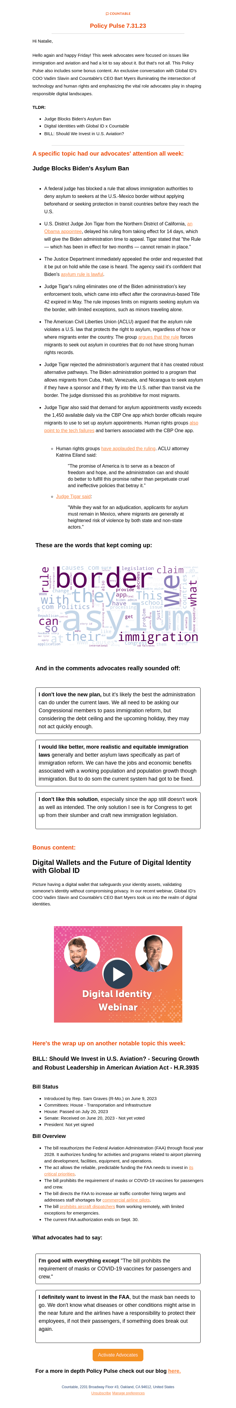 Policy Pulse (your Friday week wrap up)