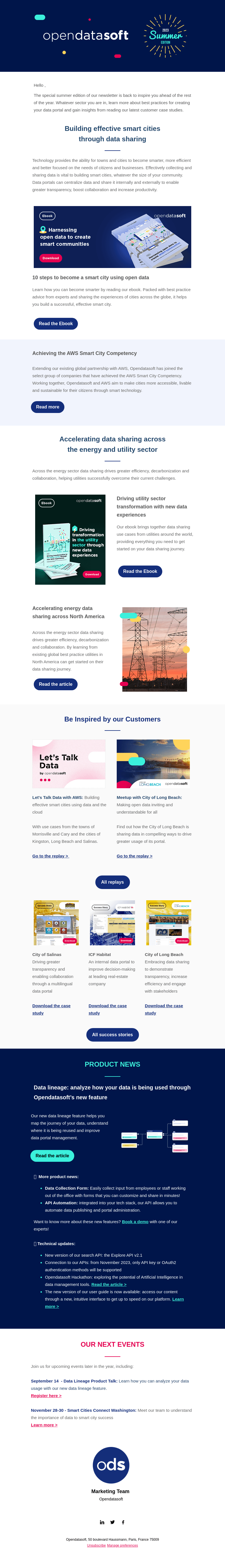 Opendatasoft email from Wed, Aug 9, 2023