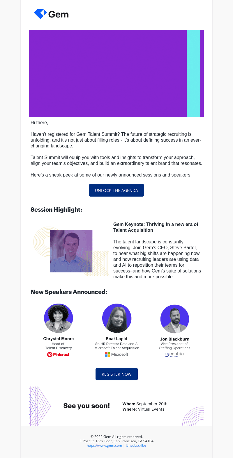 Full agenda announced for Talent Summit 2023!