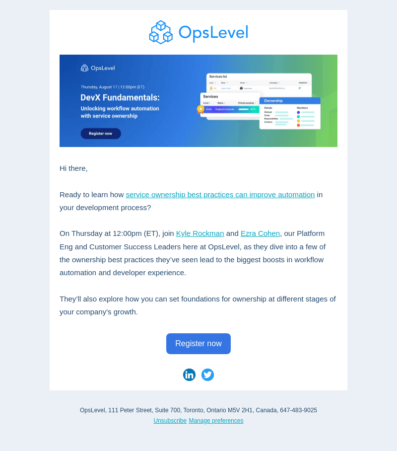 📺 Register: Start unlocking automation with service ownership