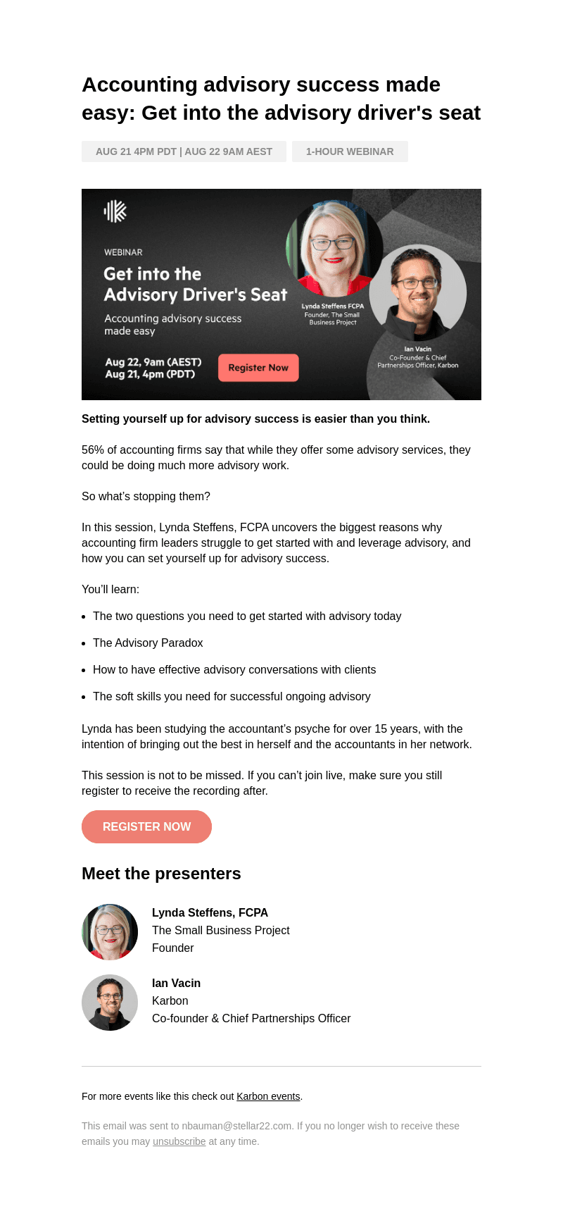 Invite: Advisory success made easy