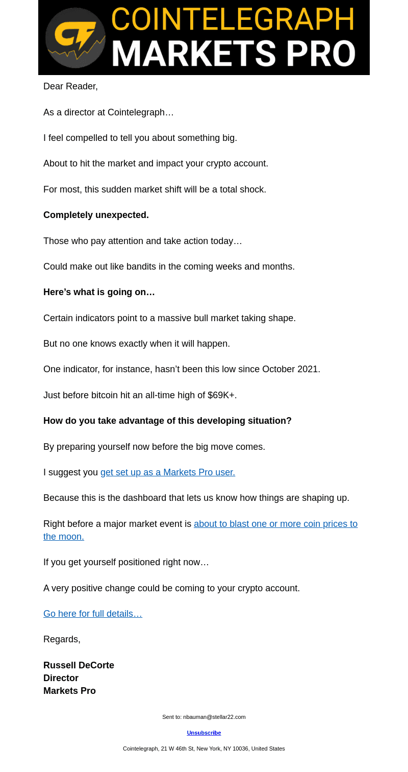 Shocking change coming to crypto accounts