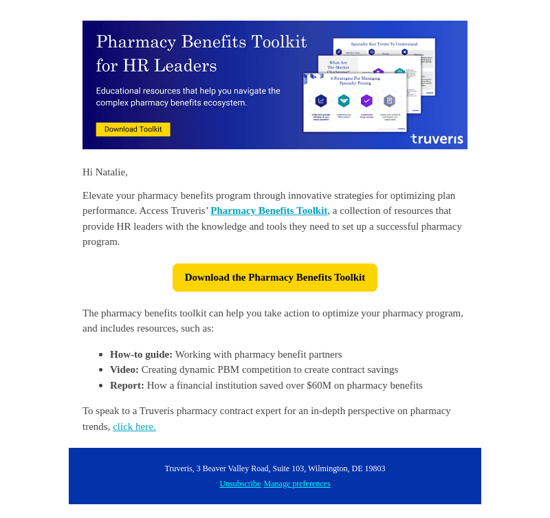 [Toolkit] Pharmacy benefits program success