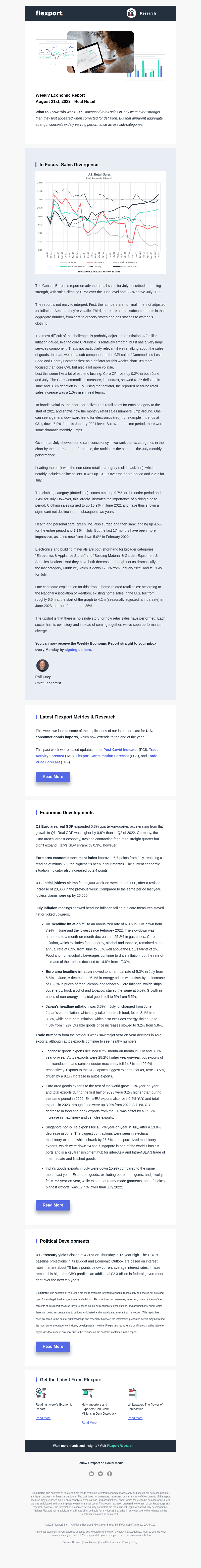 Real Retail - Flexport Weekly Economic Report