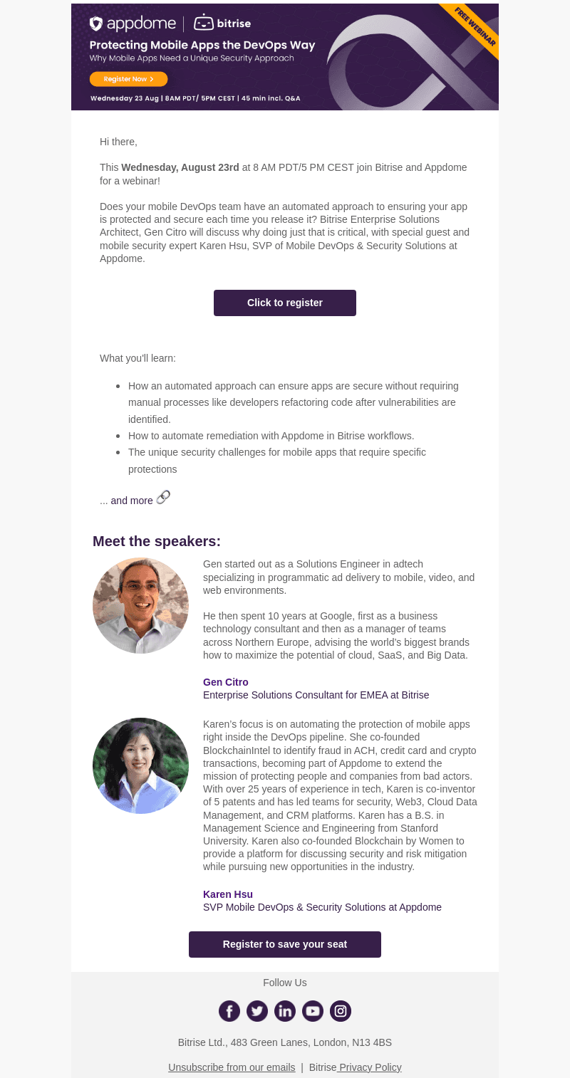 Bitrise x Appdome webinar: Protecting Mobile Apps the DevOps Way