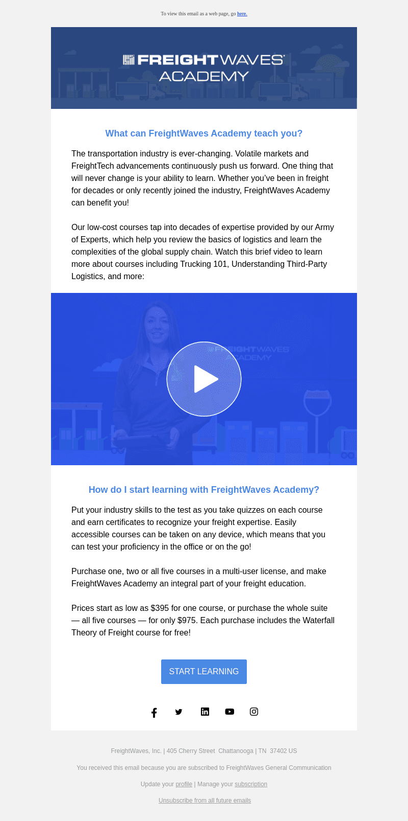 What can FreightWaves Academy teach you?