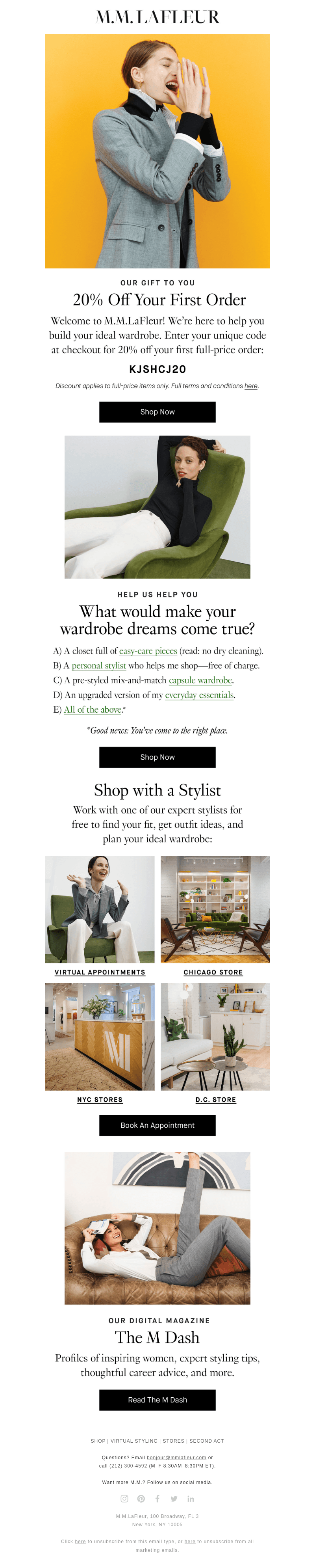 20% off just for you.