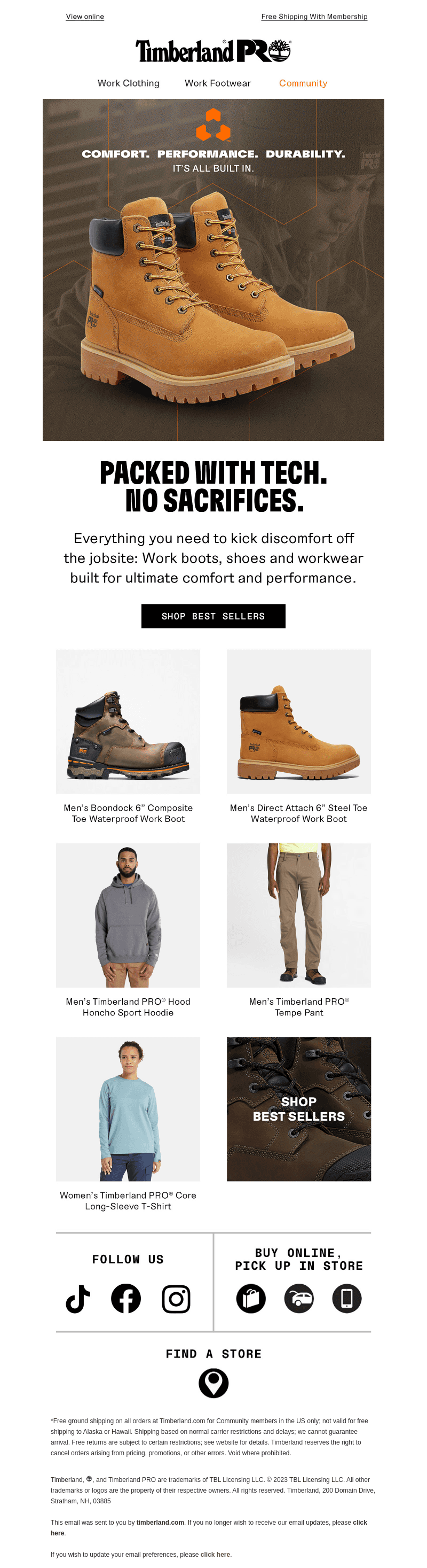 Ultimate jobsite comfort, performance & durability.