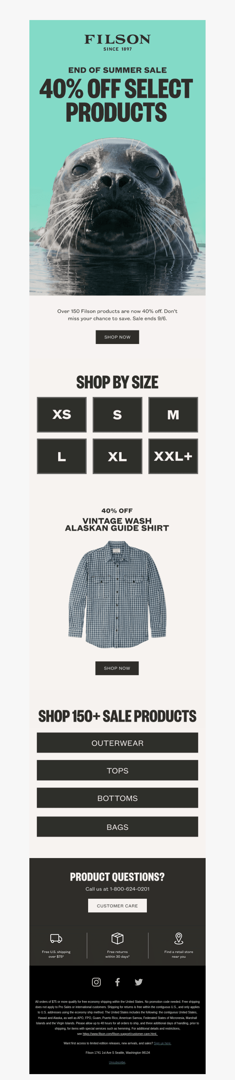 40% Off 150+ Products