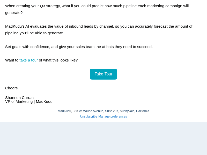 Predict ROI from campaigns