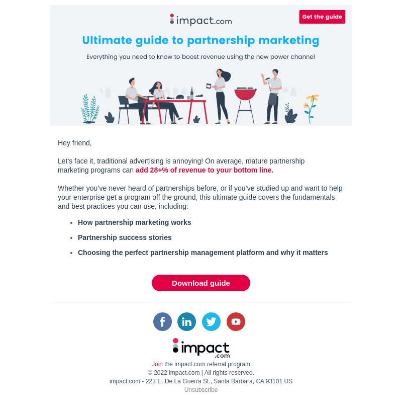 impact.com email from Thu, Aug 31, 2023