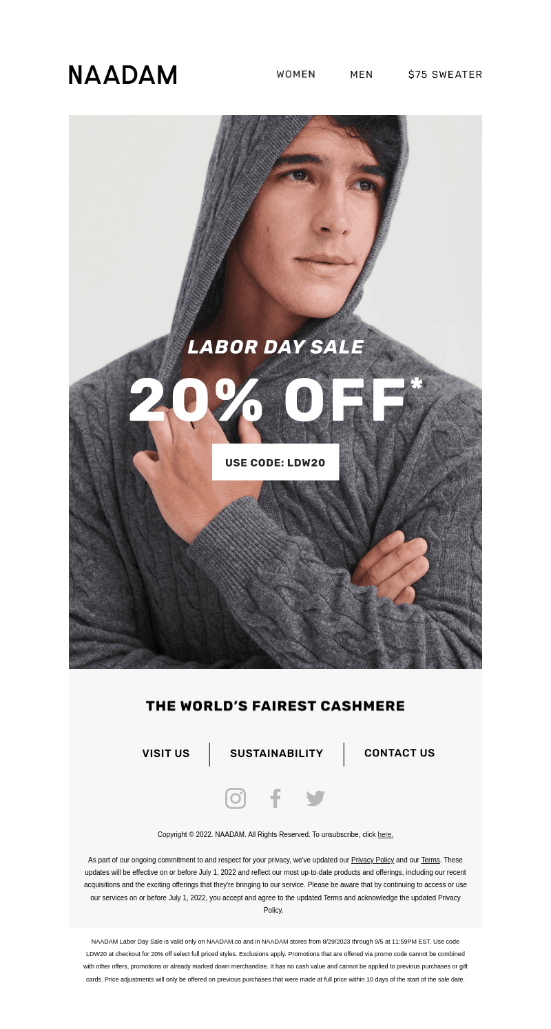 Don’t Forget: 20% Off Sitewide