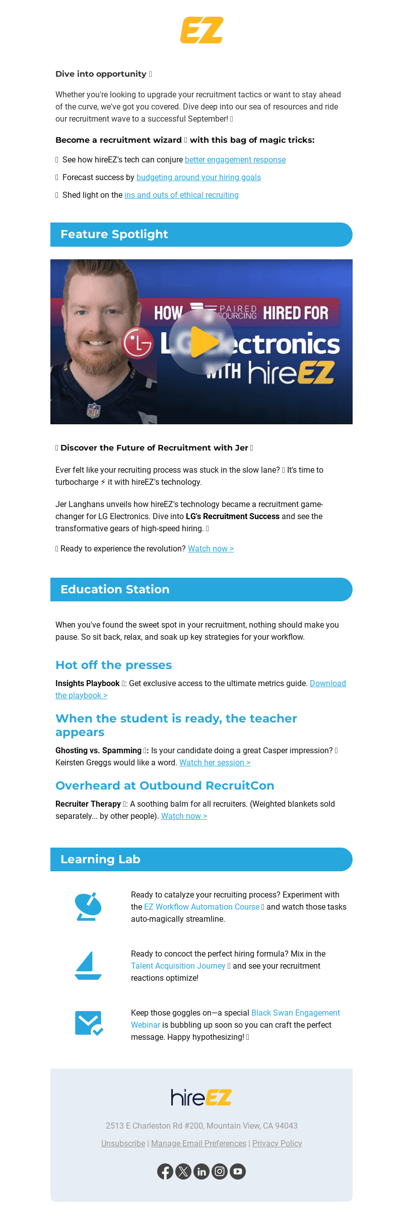 HireEZ email from Thu, Aug 31, 2023