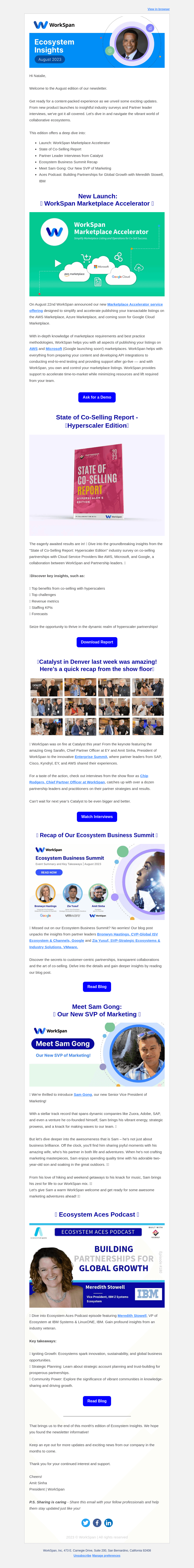 Ecosystem Insights - August 2023