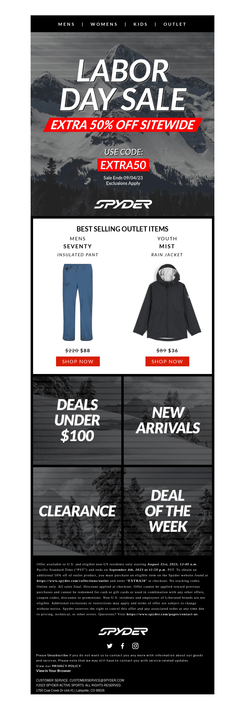 Extra 50% OFF Our New Outlet Store!
