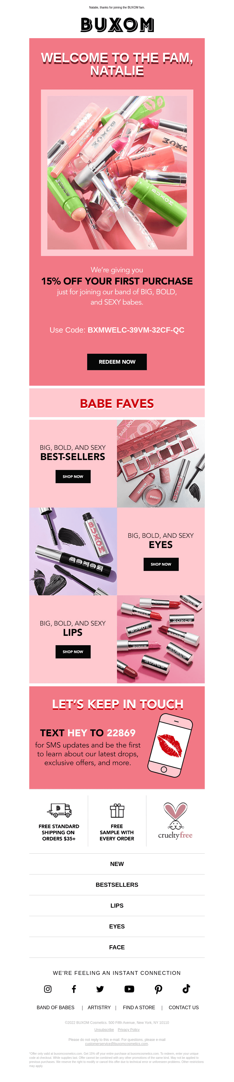 ✨Inside: your 15% off code✨