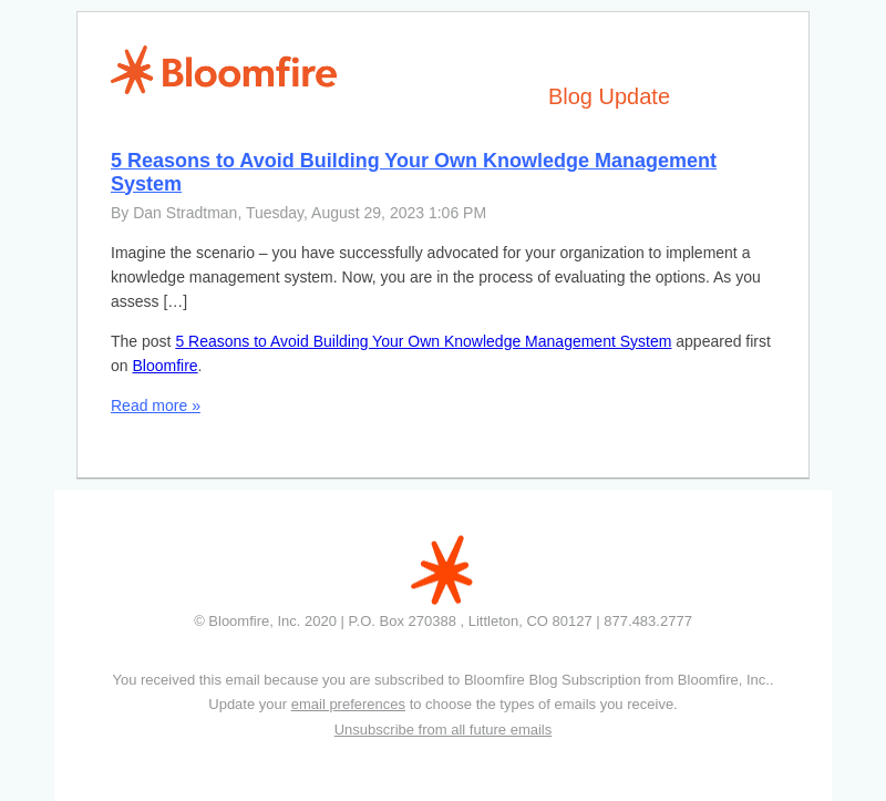 5 Reasons to Avoid Building Your Own Knowledge Management System