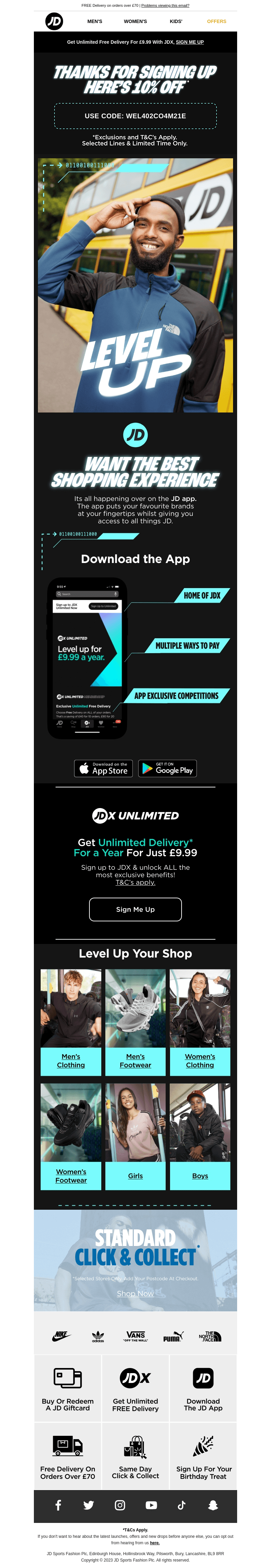 JD Sports email from Sat, Sep 2, 2023