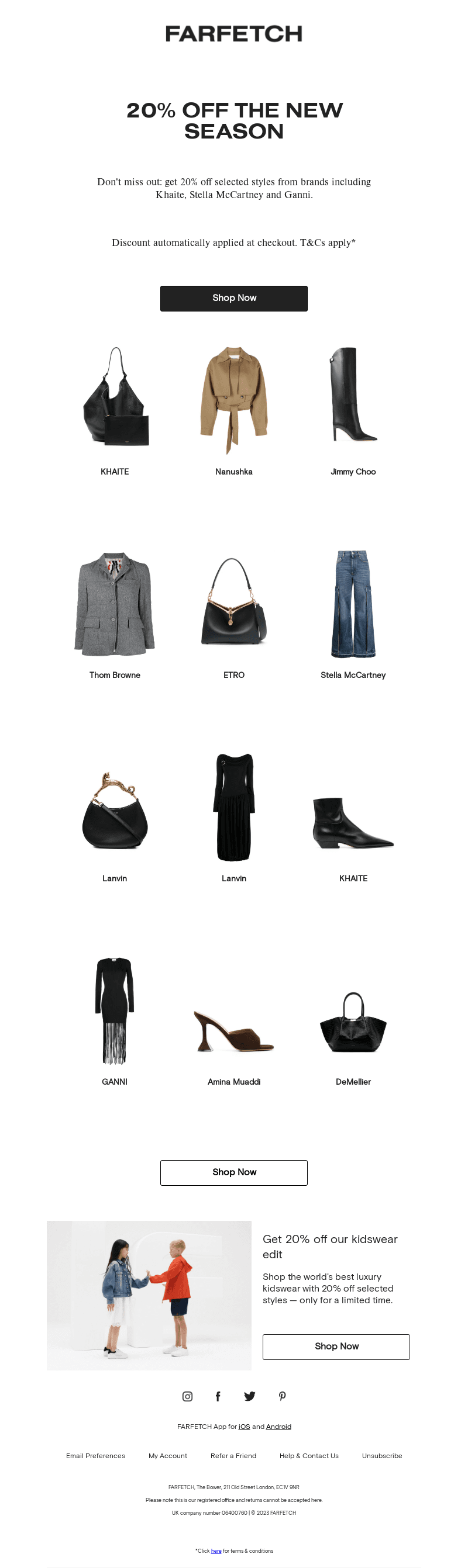 20% off Khaite, Stella McCartney and more