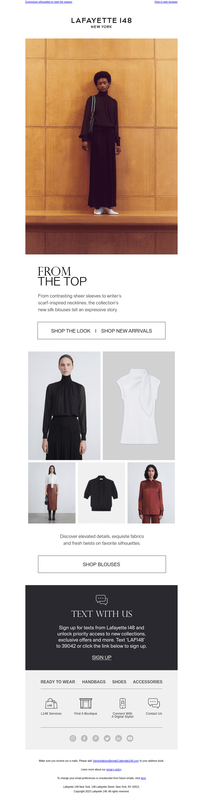 New In: Fall 2023 Blouses