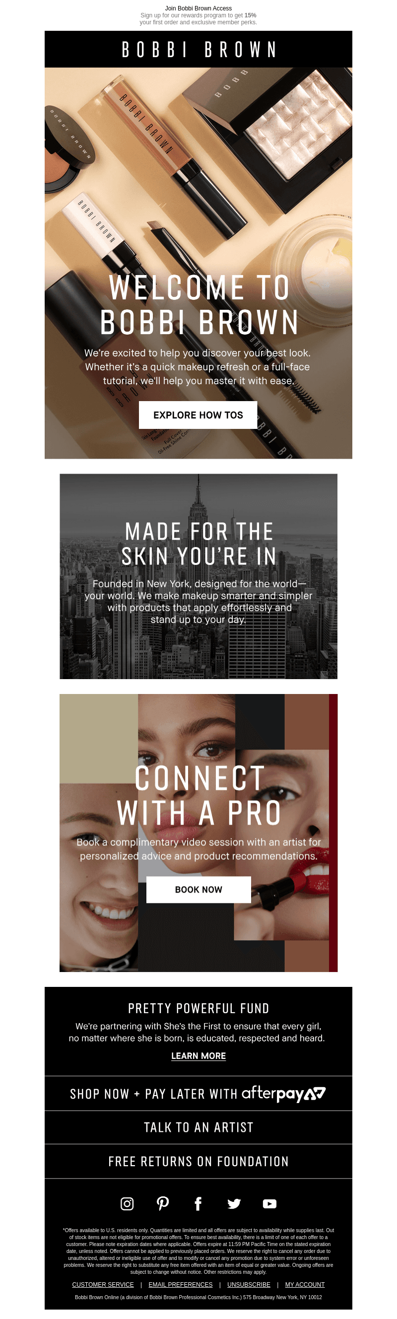 Bobbi Brown Cosmetics email from Sat, Sep 2, 2023