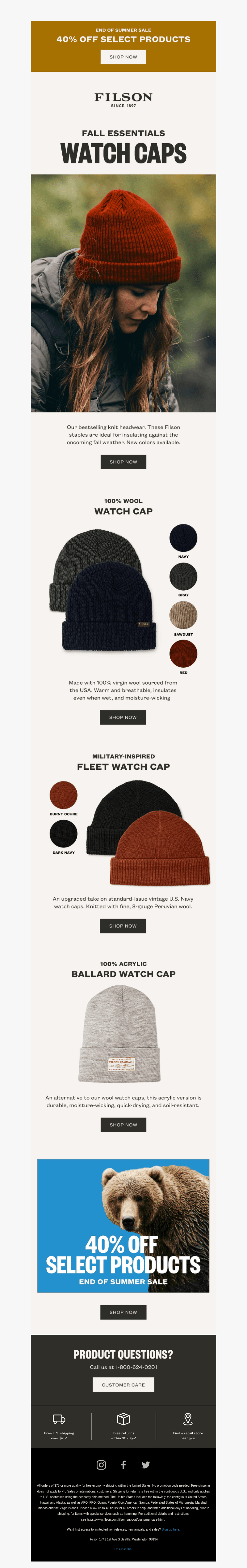 New Watch Cap Colors