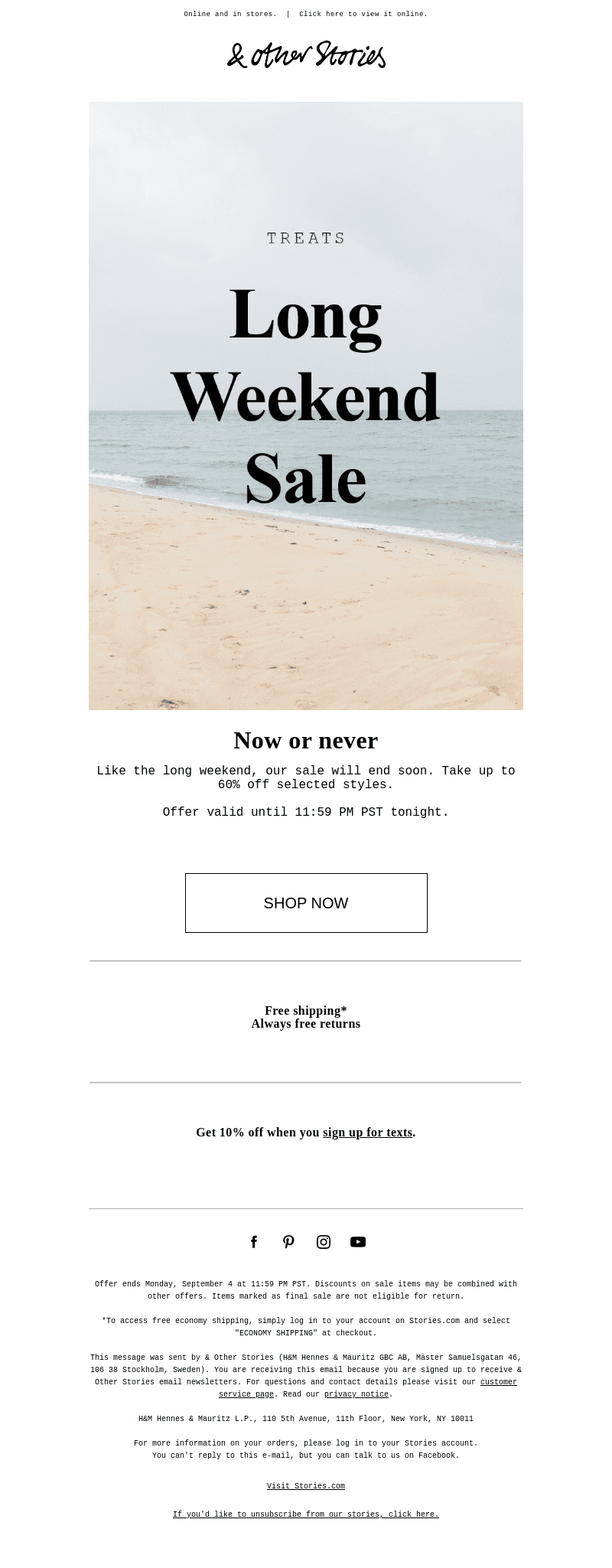 Ends tonight: Up to 60% off