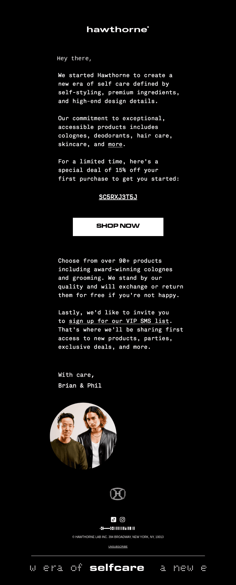 A message from our founders 💬