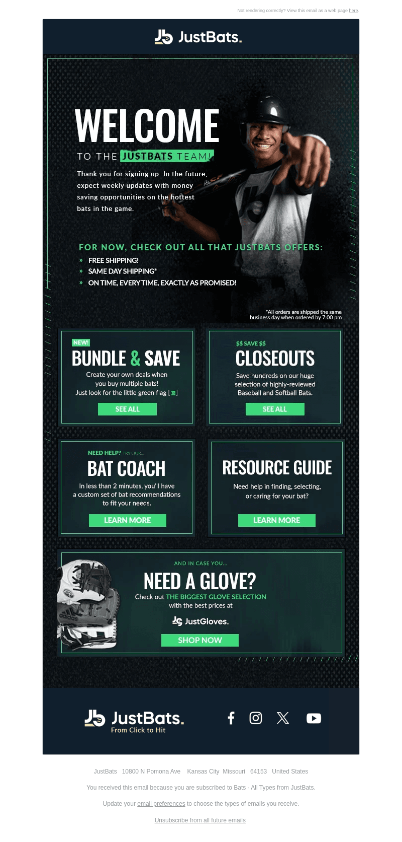 Welcome to the JustBats Team!
