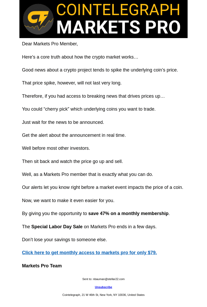 A core truth about the crypto market