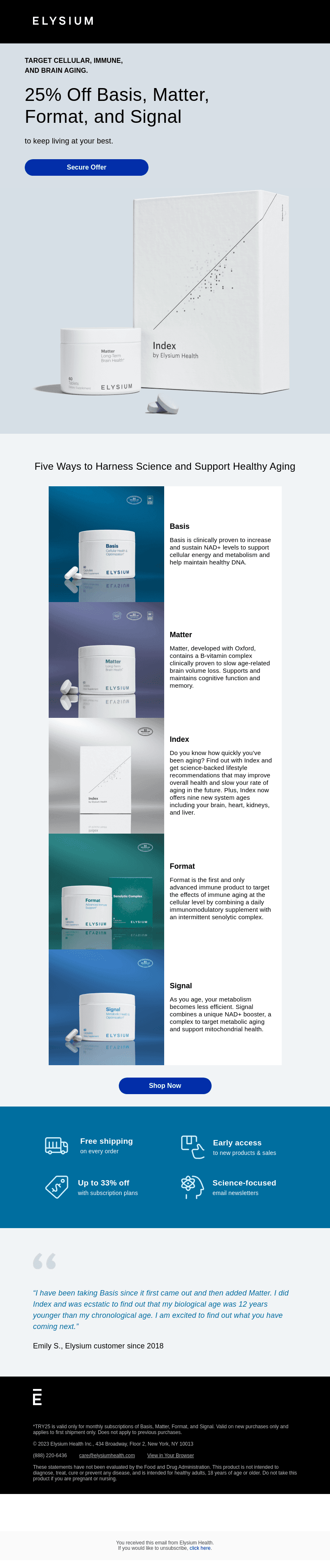 25% Off Breakthroughs in Aging Research