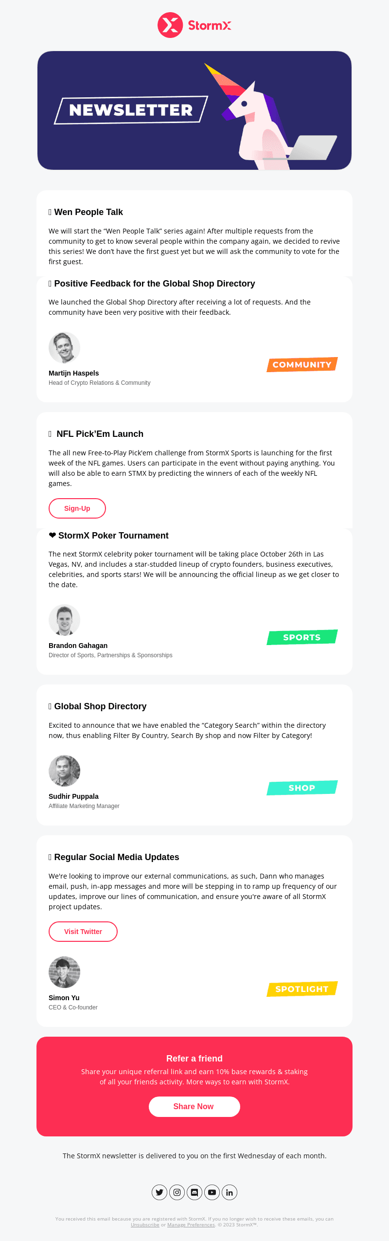 🦄 StormX #009: Your Monthly Update