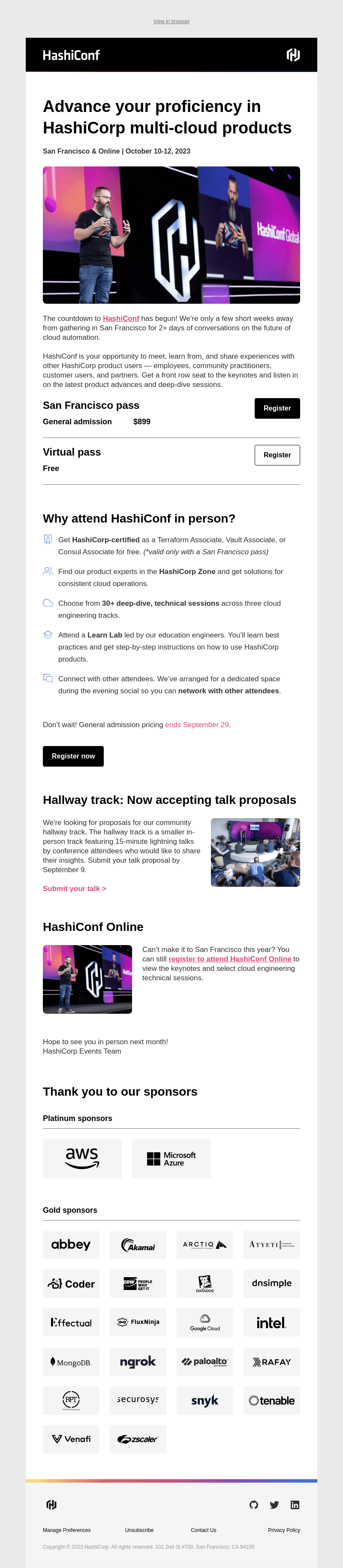 Don’t miss out: HashiConf is next month