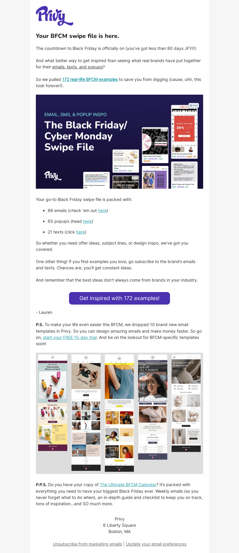 172 BFCM examples to inspire you 💰