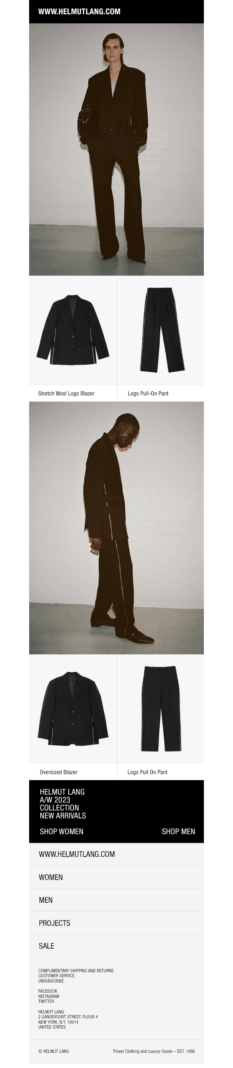 New in: Classic Suiting