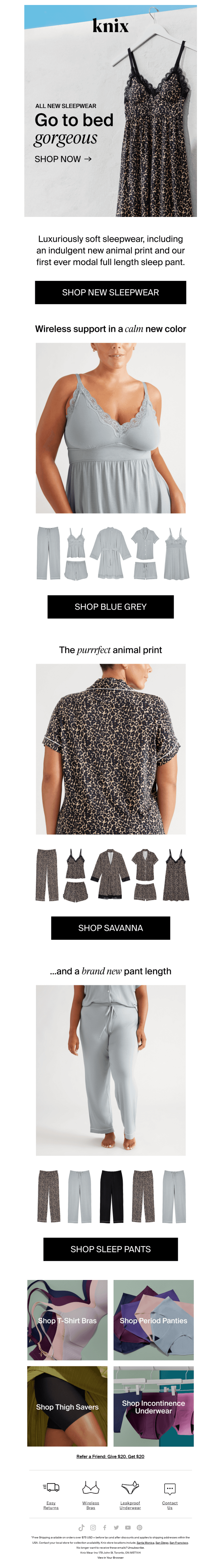 It's here! New things in Sleepwear 🐆