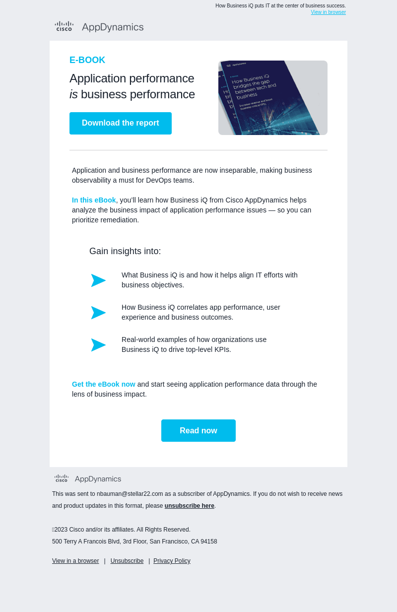 See the business impact of app performance issues