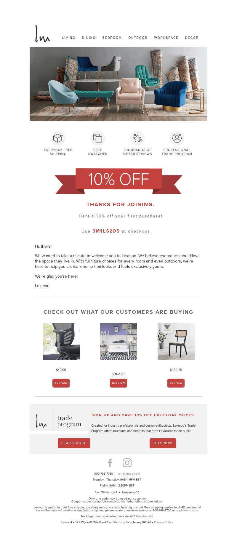 ⭐ Welcome! Here's 10% off your first order. ⭐