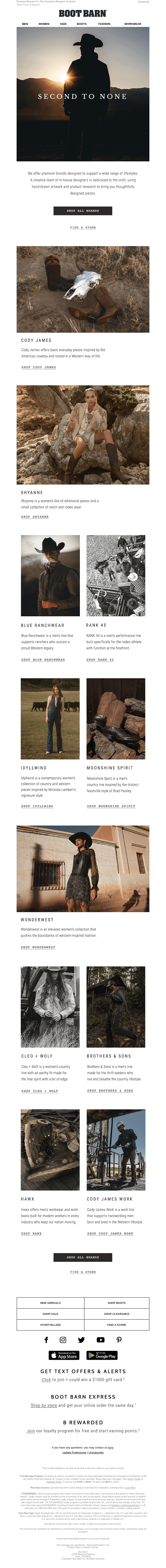 For Every Lifestyle, Only At Boot Barn