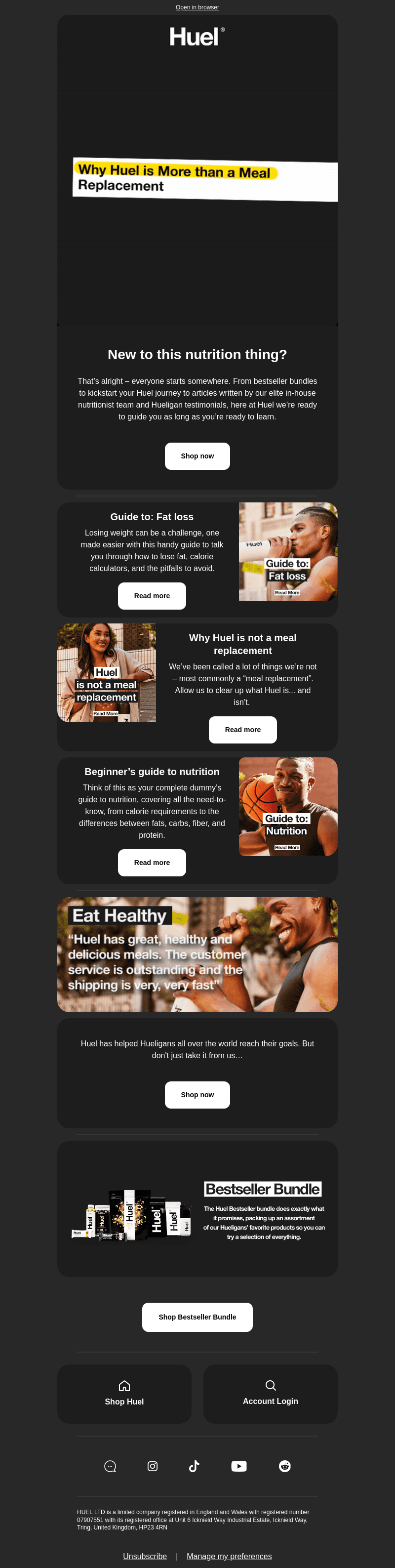 Why Huel is not a meal replacement