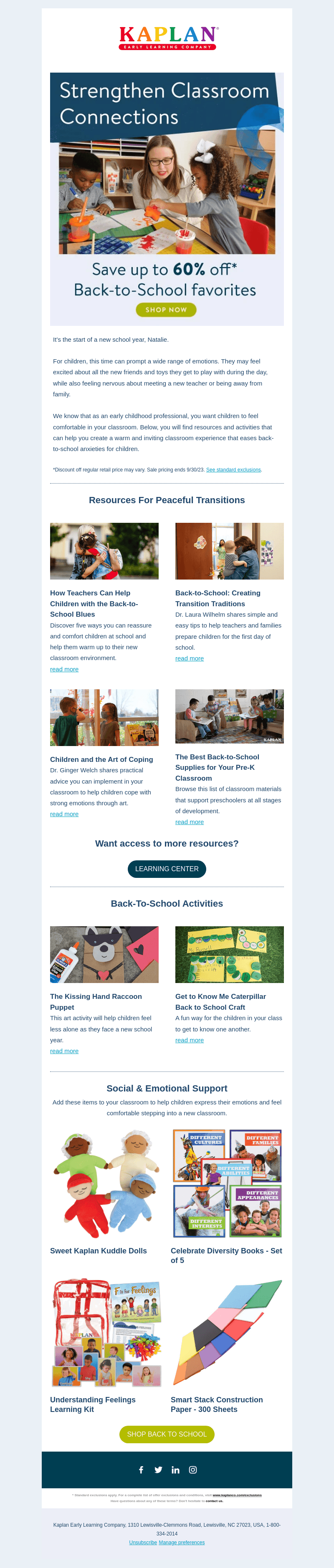 Resources to help with back-to-school transitions