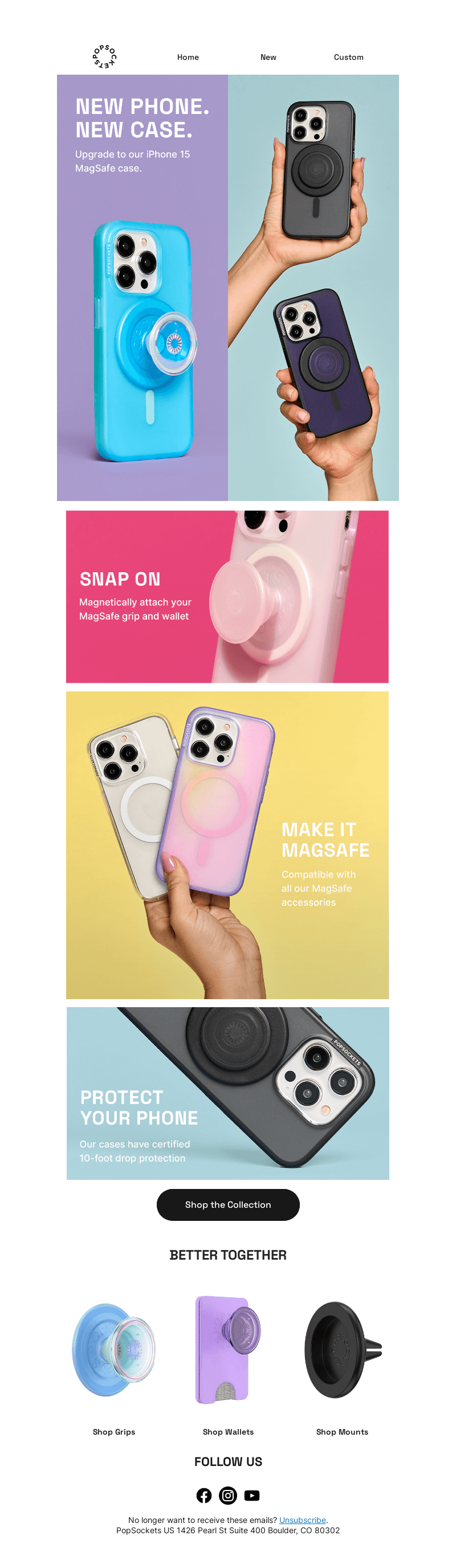 New case drop