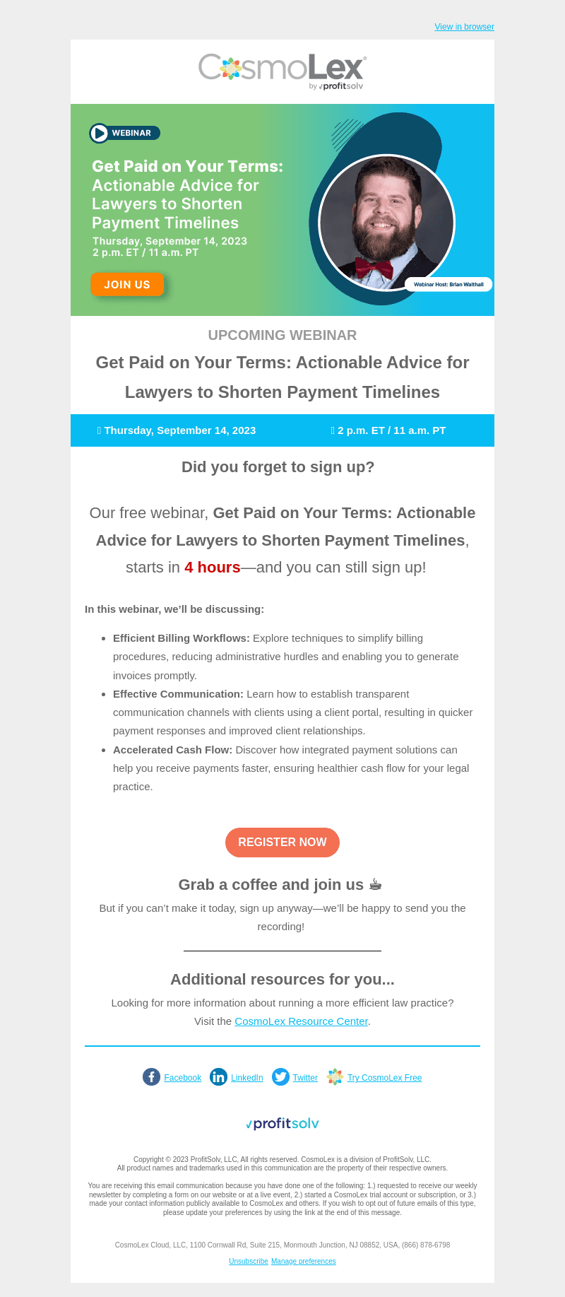 [WEBINAR TODAY]: Payments Taking Forever? Let's Fix That Together